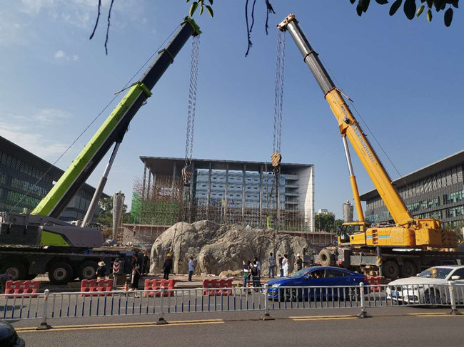 涟水风景石吊装搬运